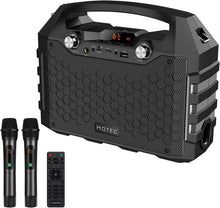 Load image into Gallery viewer, Powerful Bluetooth Karaoke Machine with UHF Mics - Ideal for Parties &amp; Teaching