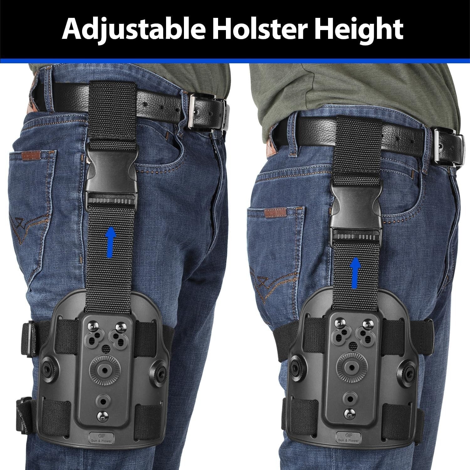 Versatile Drop Leg Panel Attachment for Holsters - Lifetime Warranty Included