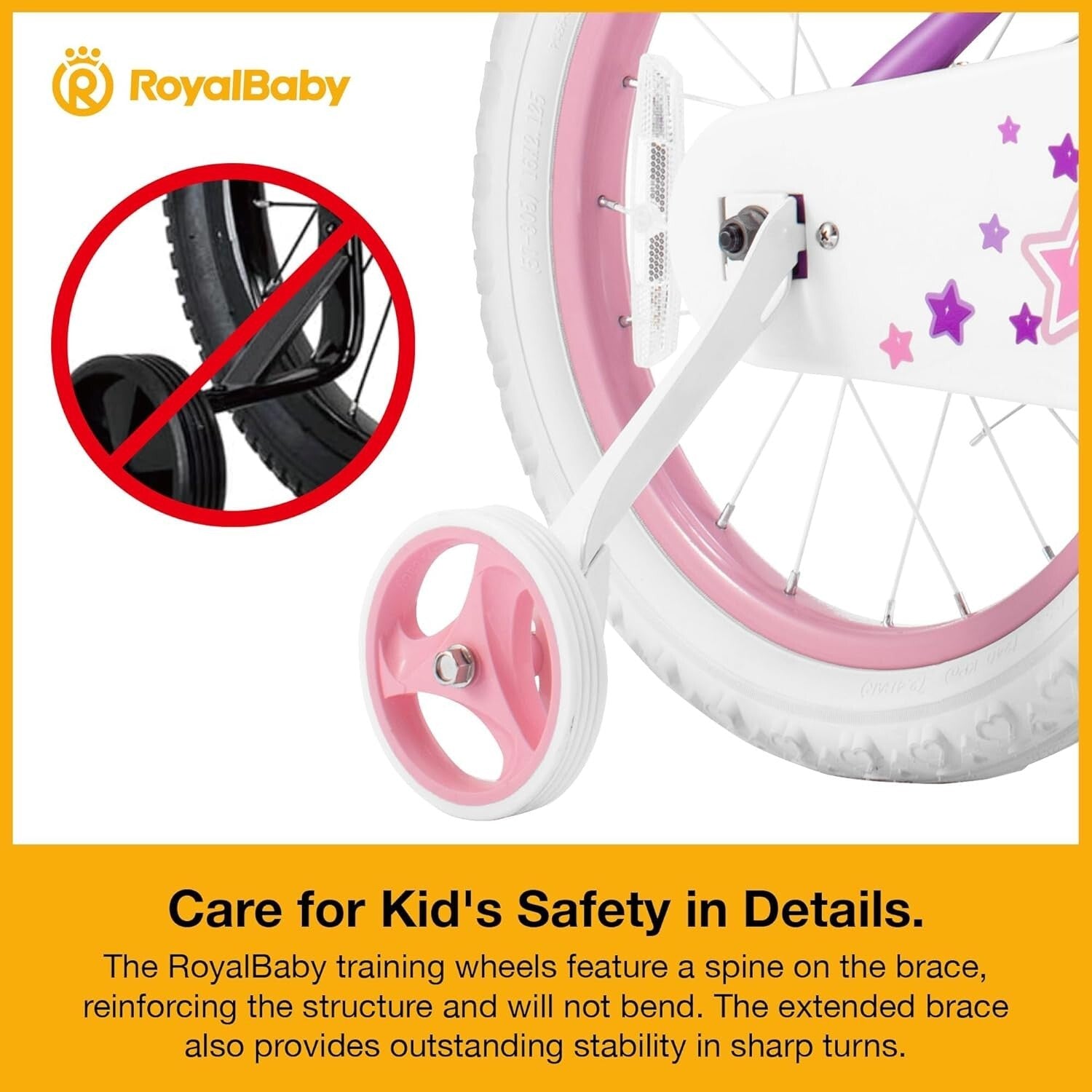 Stylish Girls Bike 14-Inch with Training Wheels & Basket for Easy Learning