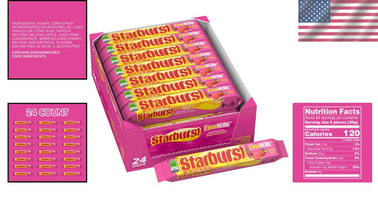 Bulk Pack FaveREDS Chewy Candy - Perfect Party and Sharing Delight, 24 Packs