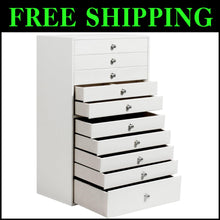 Load image into Gallery viewer, Elegant 10-Drawer Jewelry Box - Organized Storage for Rings, Necklaces &amp; More