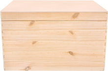 Load image into Gallery viewer, Beautiful Stackable XXL Wooden Storage Box with Hinged Lid - Eco-Friendly Design