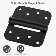 Load image into Gallery viewer, Soft Close Door Hinges - 4 Pack, Matte Black, Ideal for Residential &amp; Commercial