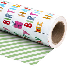 Load image into Gallery viewer, Premium 30 Inch Reversible Birthday Wrap - Perfect for Parties &amp; Celebrations