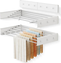 Load image into Gallery viewer, Space-Saving Foldable Laundry Drying Rack with 6 Aluminium Poles - 35.5 Inch