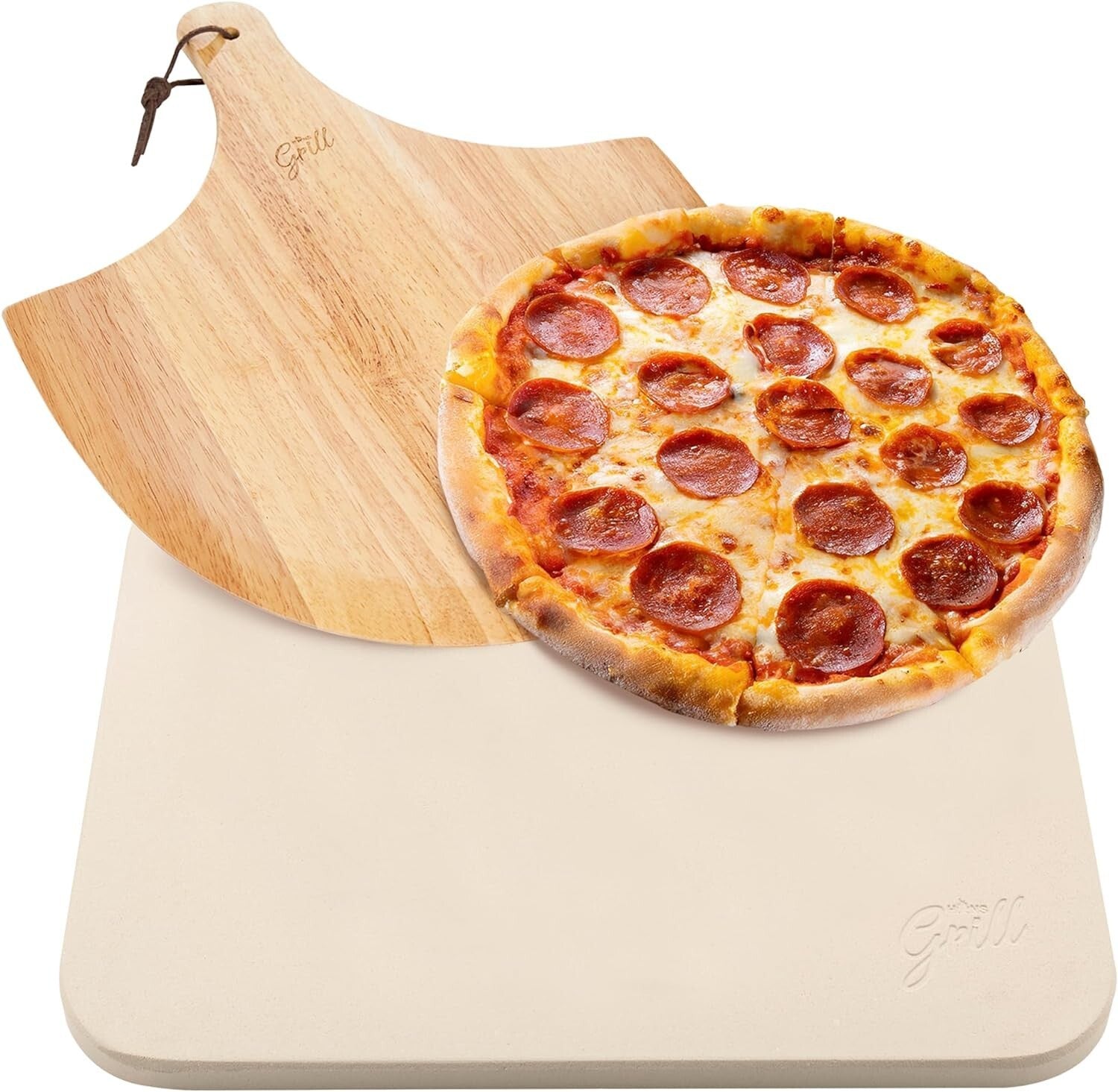 Durable Rectangular Pizza Stone 15 x 12” - Ideal for Baking & Grilling Magic