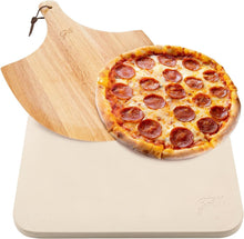 Load image into Gallery viewer, Durable Rectangular Pizza Stone 15 x 12” - Ideal for Baking &amp; Grilling Magic