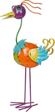 Load image into Gallery viewer, Vibrant 21" Metal Rainbow Bird Decor - Stunning Outdoor Garden Statue