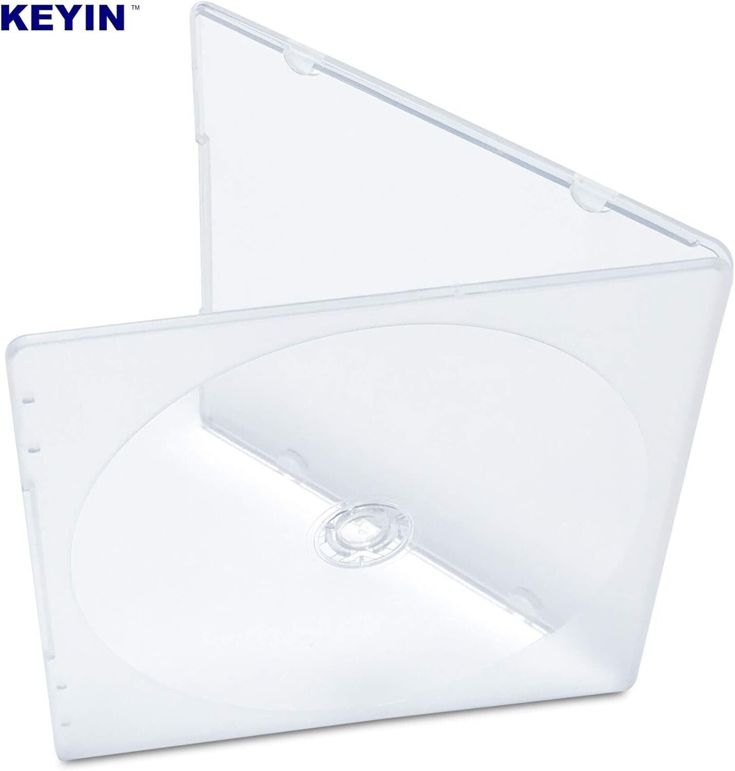 Space-Saving 100-Pack Clear Poly CD Cases - Perfect for Organizing Discs