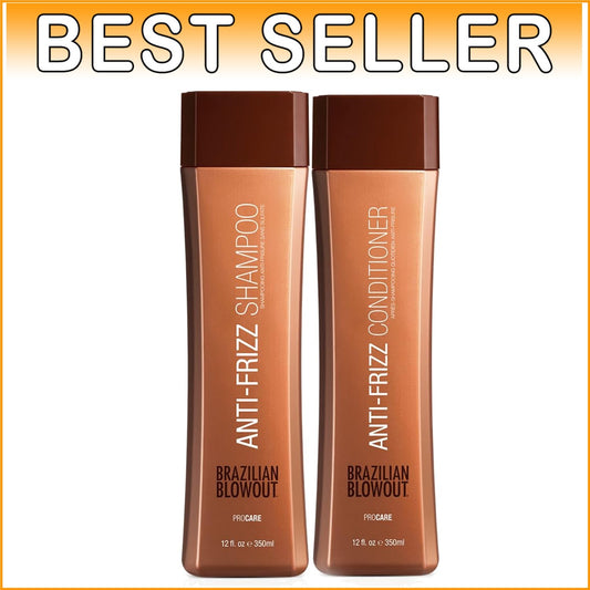 Moisturizing Anti-Frizz Shampoo & Conditioner Gel for Frizzy Hair, 2 Count