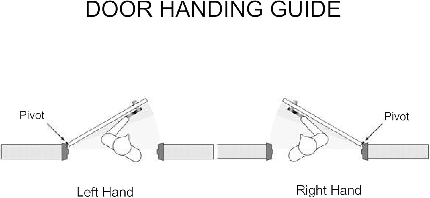 Bronze Aluminum Door Pivot Hinge Set - Right Hand for Enhanced Durability