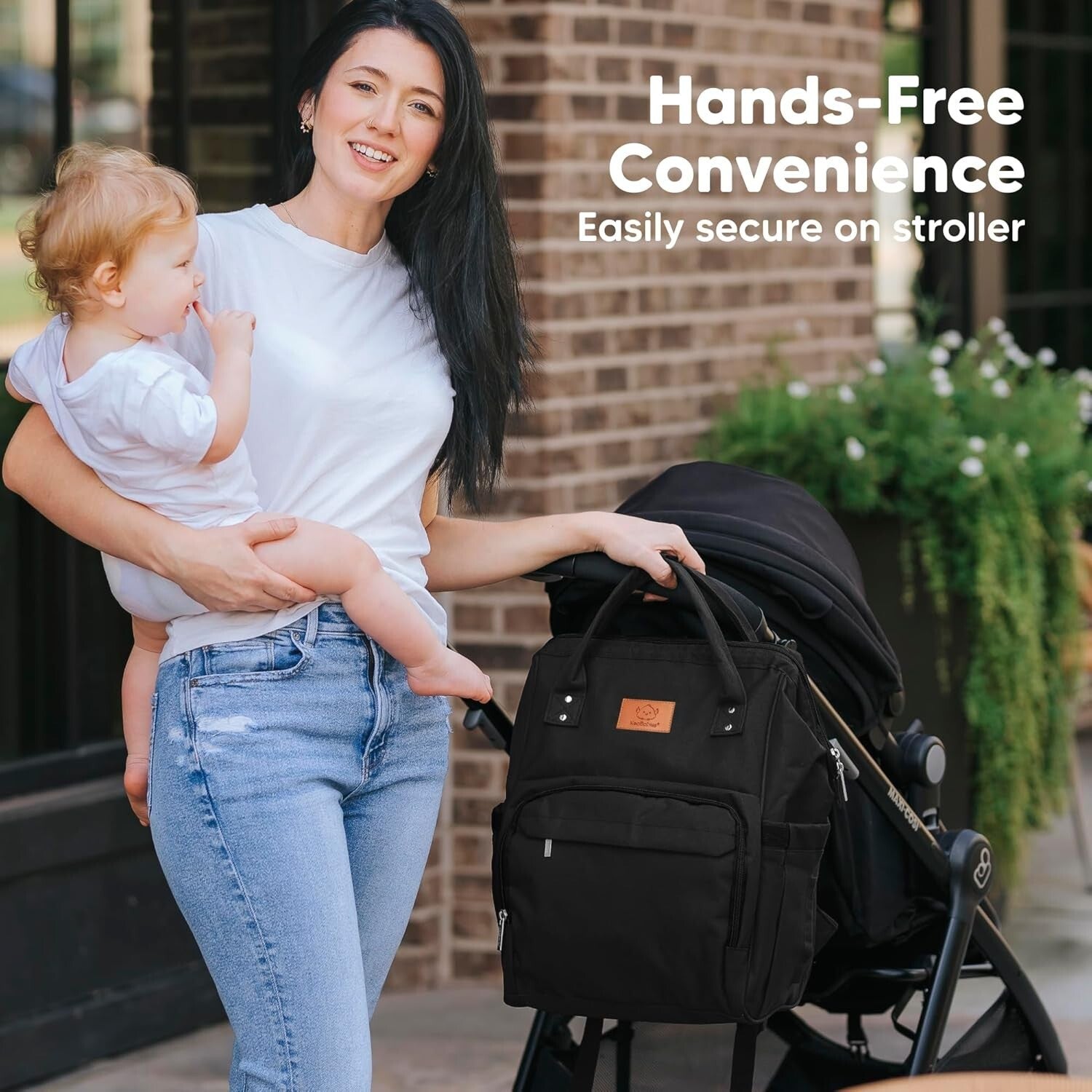 Durable Water-Resistant Diaper Backpack - Spacious and Hands-Free for Parents