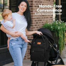 Load image into Gallery viewer, Durable Water-Resistant Diaper Backpack - Spacious and Hands-Free for Parents