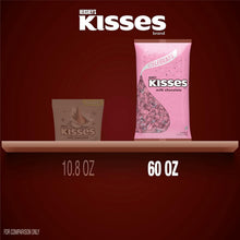 Load image into Gallery viewer, Individually Wrapped KISSES Milk Chocolate Candy in Elegant Pink Foils - 60 oz