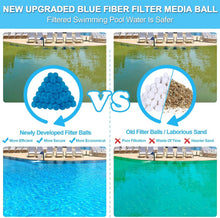 Load image into Gallery viewer, 5.5 lbs Eco-Friendly Swimming Pool Filter Balls Replace 250 lbs Sand Efficiently