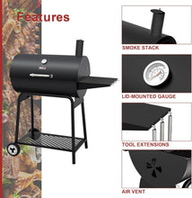 Load image into Gallery viewer, Premium 30-Inch Outdoor Charcoal Grill with Side Storage and Easy-Clean Features