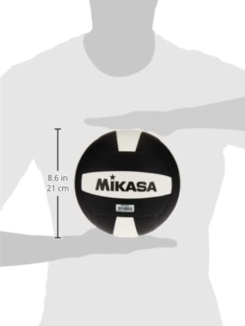 9-Inch Black/White Official Size Volleyball – Ideal for Adult Training Sessions