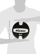 Load image into Gallery viewer, 9-Inch Black/White Official Size Volleyball – Ideal for Adult Training Sessions