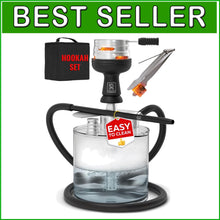 Load image into Gallery viewer, Complete Shisha Hookah Set with Carrying Bag - Perfect for Outdoor Fun &amp; Parties