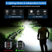 Load image into Gallery viewer, Tactical LED Flashlight 5200 Lumens - Multi-Mode Brightness &amp; Water Resistant