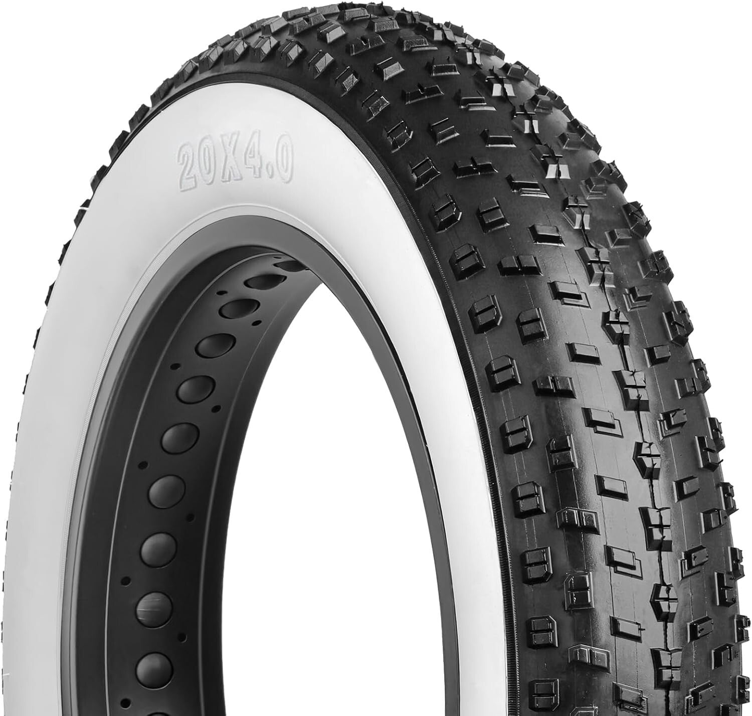 Folding 20x4.0 Inch High-Density Bike Tire - Perfect for Trails & Streets