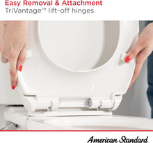 Load image into Gallery viewer, Top-Mount Slow-Close Toilet Seat with Easy Clean Feature - Elegant White Finish