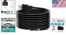 Load image into Gallery viewer, Versatile 15 FT 20 Amp Replacement Power Cord - Ideal for DIY and Appliance Use