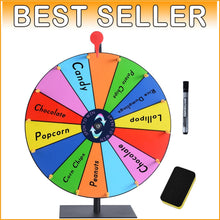 Load image into Gallery viewer, Exciting 16 Inch Prize Wheel with Clicking Sound – Perfect for Home Gatherings