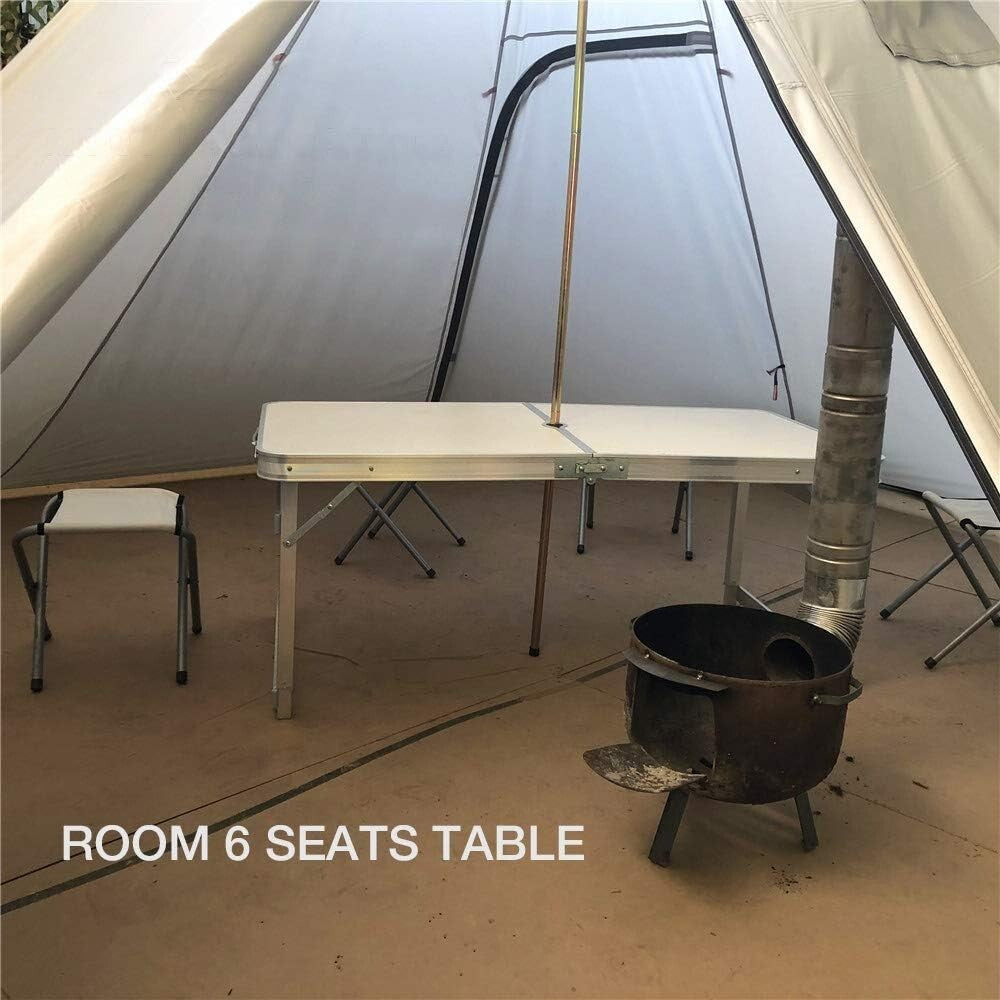 4-Person Lightweight Tipi Tent with Quick Setup - Ideal for Backpacking & Hiking