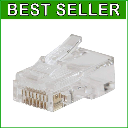 200-Pack Gold Plated RJ45 Pass-Thru Modular Connectors - Assurance in Quality