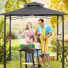 Load image into Gallery viewer, Durable 8x5 Grill Canopy Shelter with LED Light for Stylish Outdoor Cooking