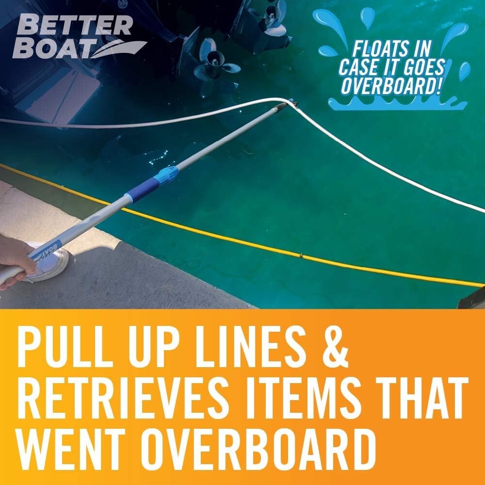 Versatile Marine Docking Stick with Rubber Bumper - Telescoping Pole Included