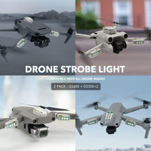 Load image into Gallery viewer, Adhesive Mounted Drone Strobe Lights - FAA Compliant, 3 Modes for Safe Night Use