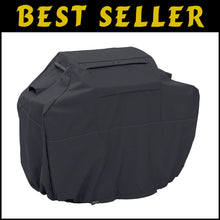 Load image into Gallery viewer, Premium Black BBQ Grill Cover 58"L - Weather-Resistant with Two-Year Warranty