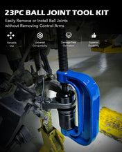 Load image into Gallery viewer, 23pc Heavy Duty Ball Joint Press &amp; U Joint Removal Kit - Universal Compatibility