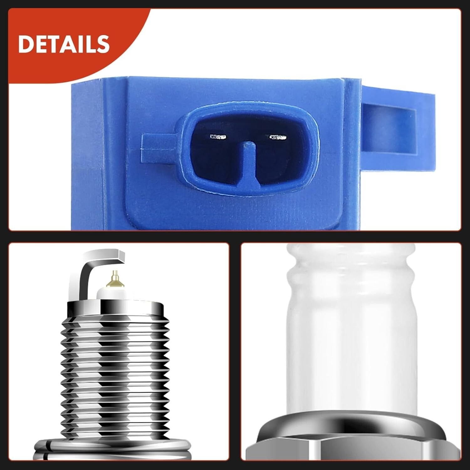 Enhanced Performance Ignition Coil Pack & Iridium Spark Plugs for Hyundai Accent