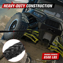 Load image into Gallery viewer, Ultra Strong Synthetic Winch Line 3/8'' x 100ft with Steel Hook &amp; Fairlead