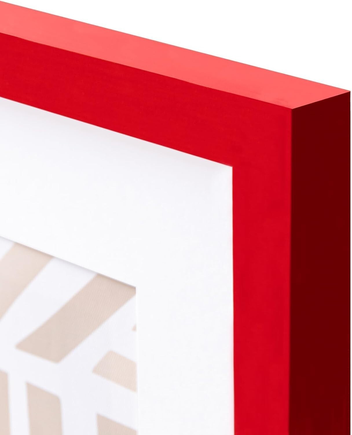 Chic 4-Pack 11x14 Picture Frames with Real Glass & Easy Display - Red Finish