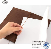 Load image into Gallery viewer, Elegant Regular Size Traveler's Notebook with Pen Holder - Customizable Leather