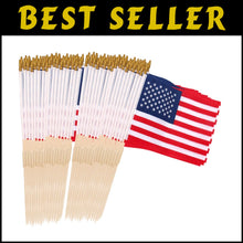 Load image into Gallery viewer, Multi-Purpose 100 Pcs American Flags with Connectable Flag Poles - Outdoor Decor