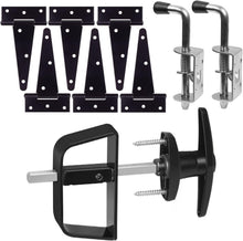 Load image into Gallery viewer, Heavy-Duty Shed Door Kit with Adjustable Barrel Bolts &amp; Secure Locking Mechanism