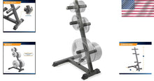 Load image into Gallery viewer, Heavy-Duty Olympic Weight Plate Tree for 2-Inch Plates - Space Saving Rack