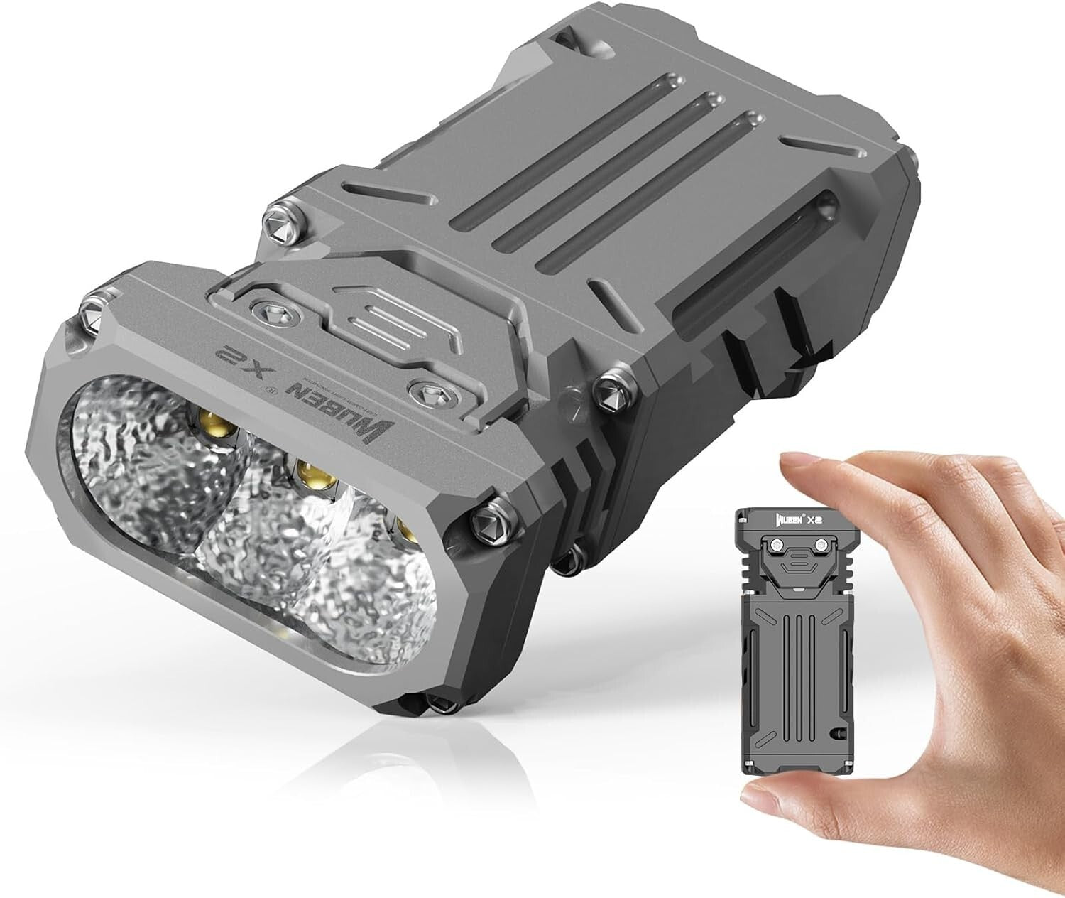 X2 1,800 Lumens Waterproof Mini Flashlight with Type-C Fast Charging & 6 Modes