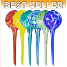 Load image into Gallery viewer, Multicolored 6-Pack of Automatic Plant Watering Globes – 200 ml Each for 7 Days