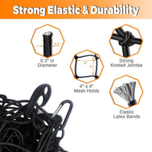 Load image into Gallery viewer, Durable 4'x6' Truck Bed Bungee Net - Perfect for Outdoor Adventures &amp; Transport