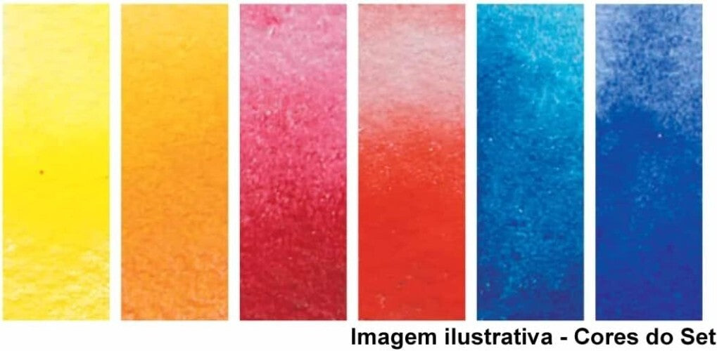 Essentials 9-Piece Multicolor Watercolor Paint Set with Titanium White Ground