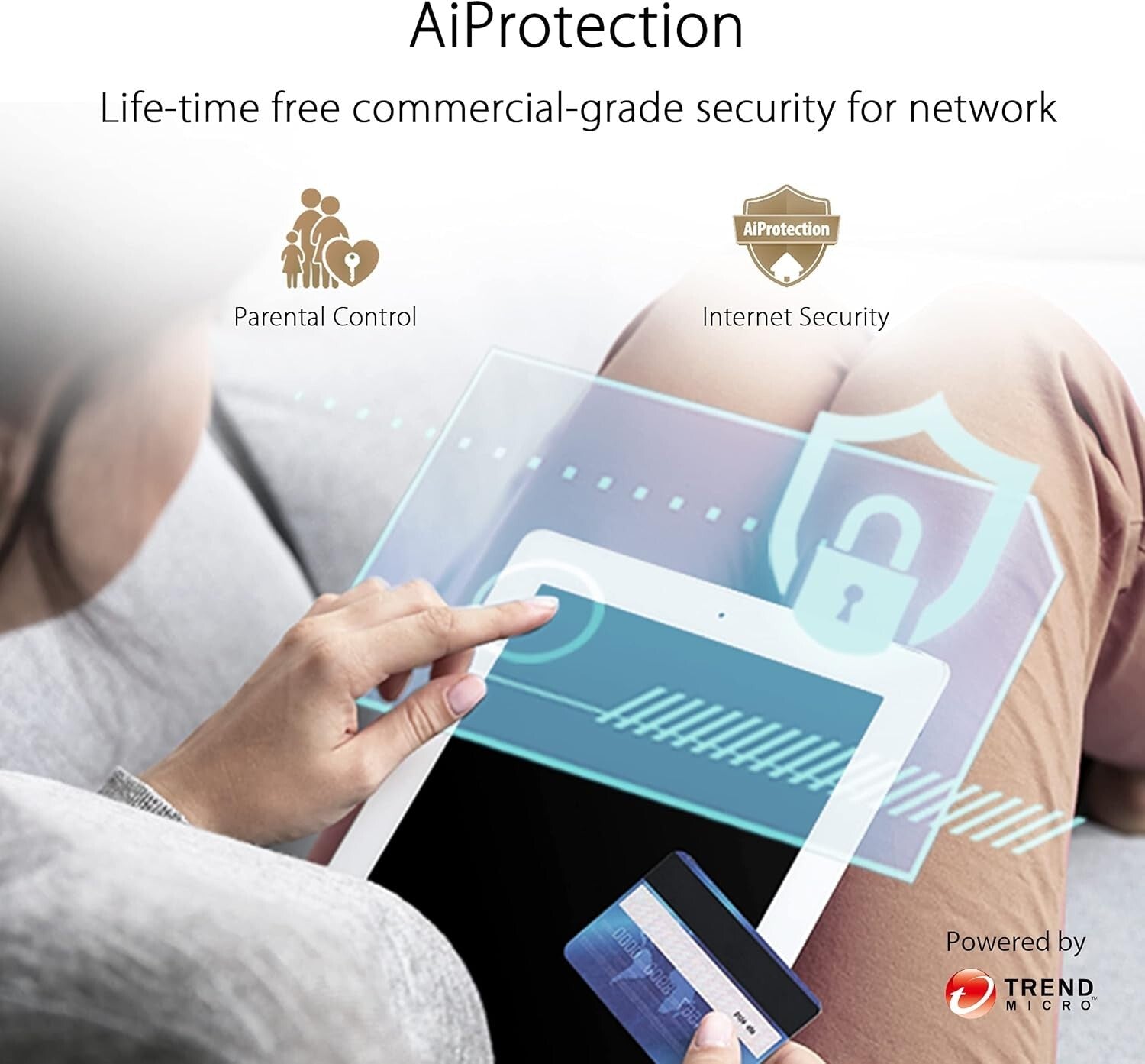 AiMesh Compatible ZenWiFi XD6 with Free Internet Security - 5,400 sq.ft Coverage