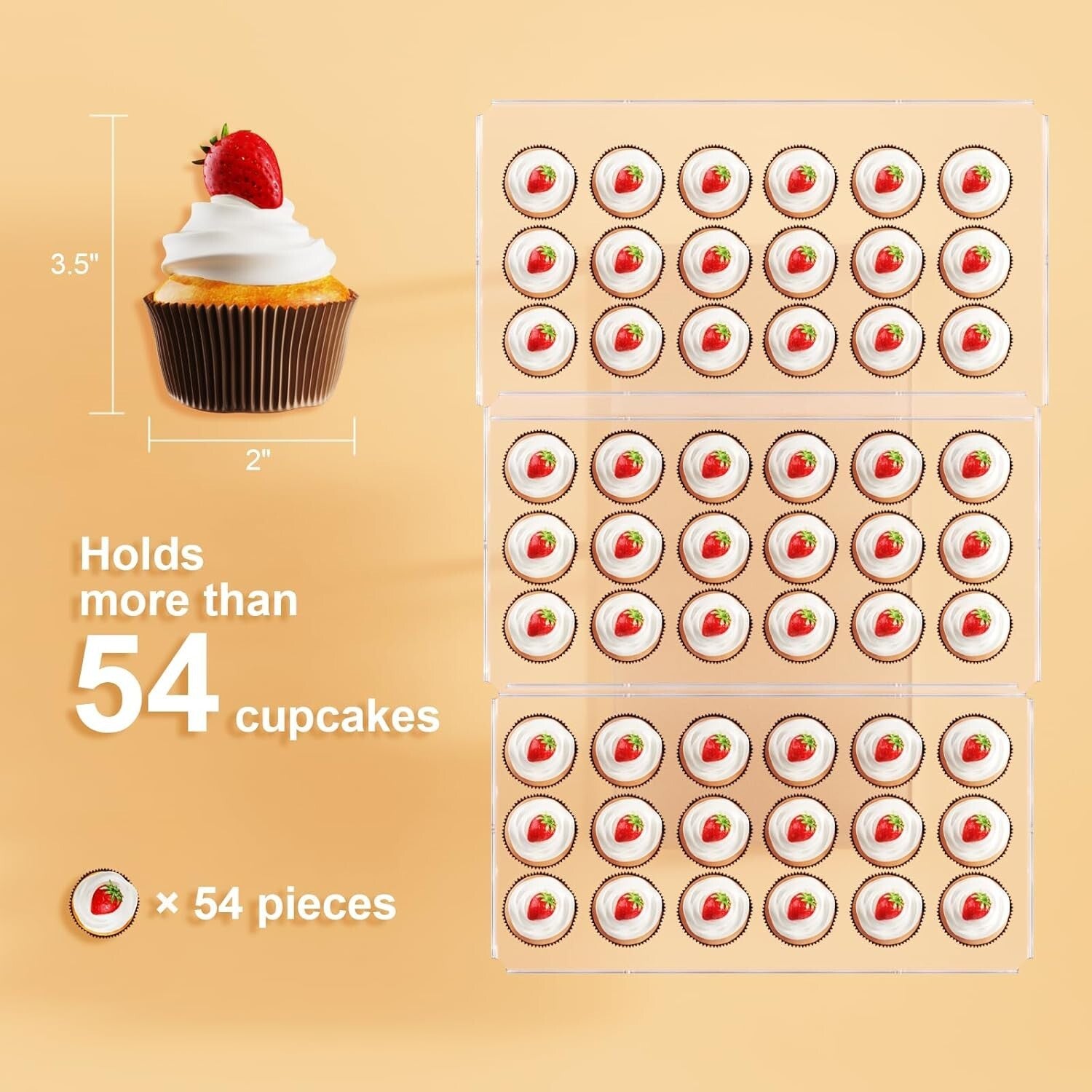 Sophisticated Tiered Dessert Display Stand - Polished Acrylic for Celebrations