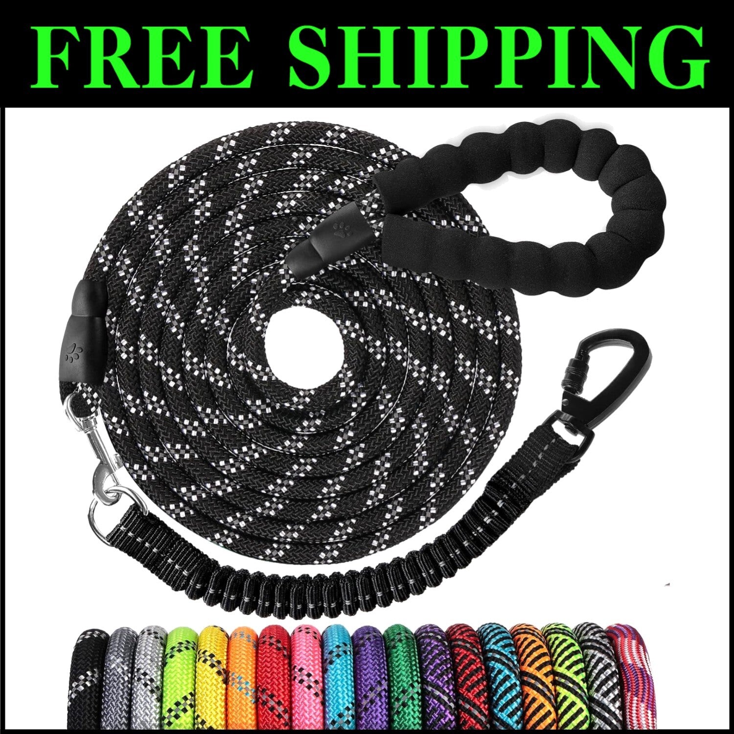 Ultra-Durable 150 FT Dog Lead with Padded Handle - Perfect for Training & Hiking