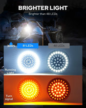 Load image into Gallery viewer, Super Bright 1157 LED Indicator Lights for Harley: Front &amp; Rear Smoke Lens Kit